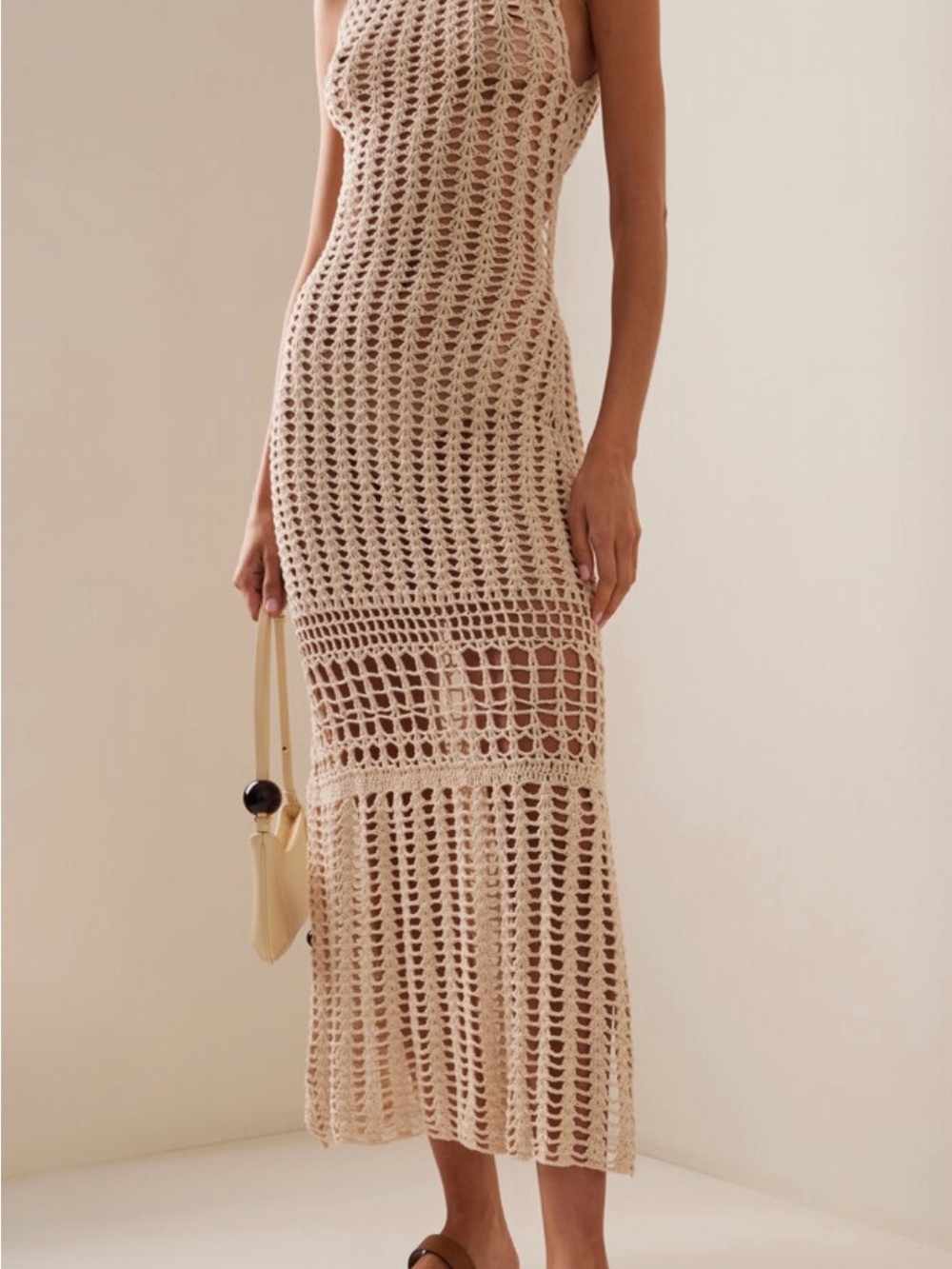 NWT Akoia Swim Rhea Crochet Maxi  Dress